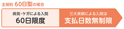 主契約60日型の場合