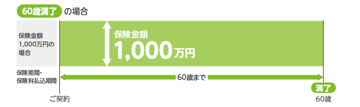 60歳満了の場合のイメージ