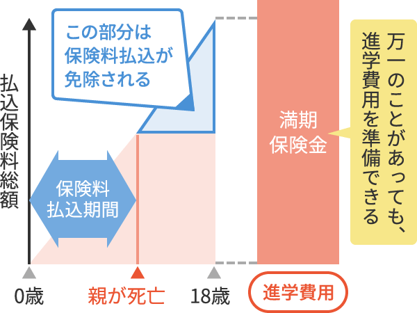 学資保険で大学の進学費用を準備する場合