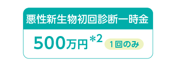 悪性新生物初回診断一時金