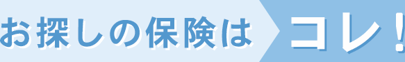 お探しの保険はコレ！