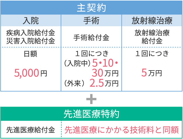 主契約 先進医療特約