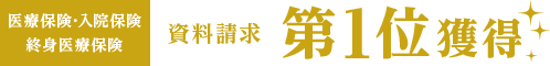 医療保険・入院保険・終身医療保険 資料請求第1位獲得