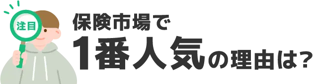 保険市場で１番人気の理由は？