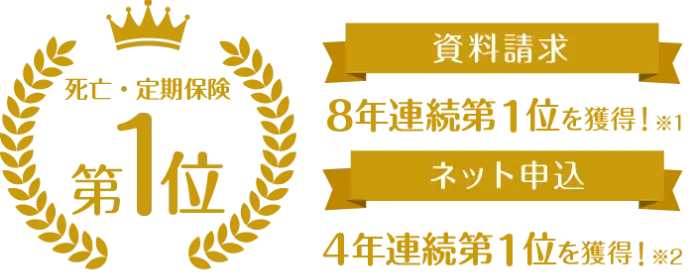 死亡・定期保険第1位