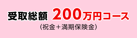 受取総額 200万円コース